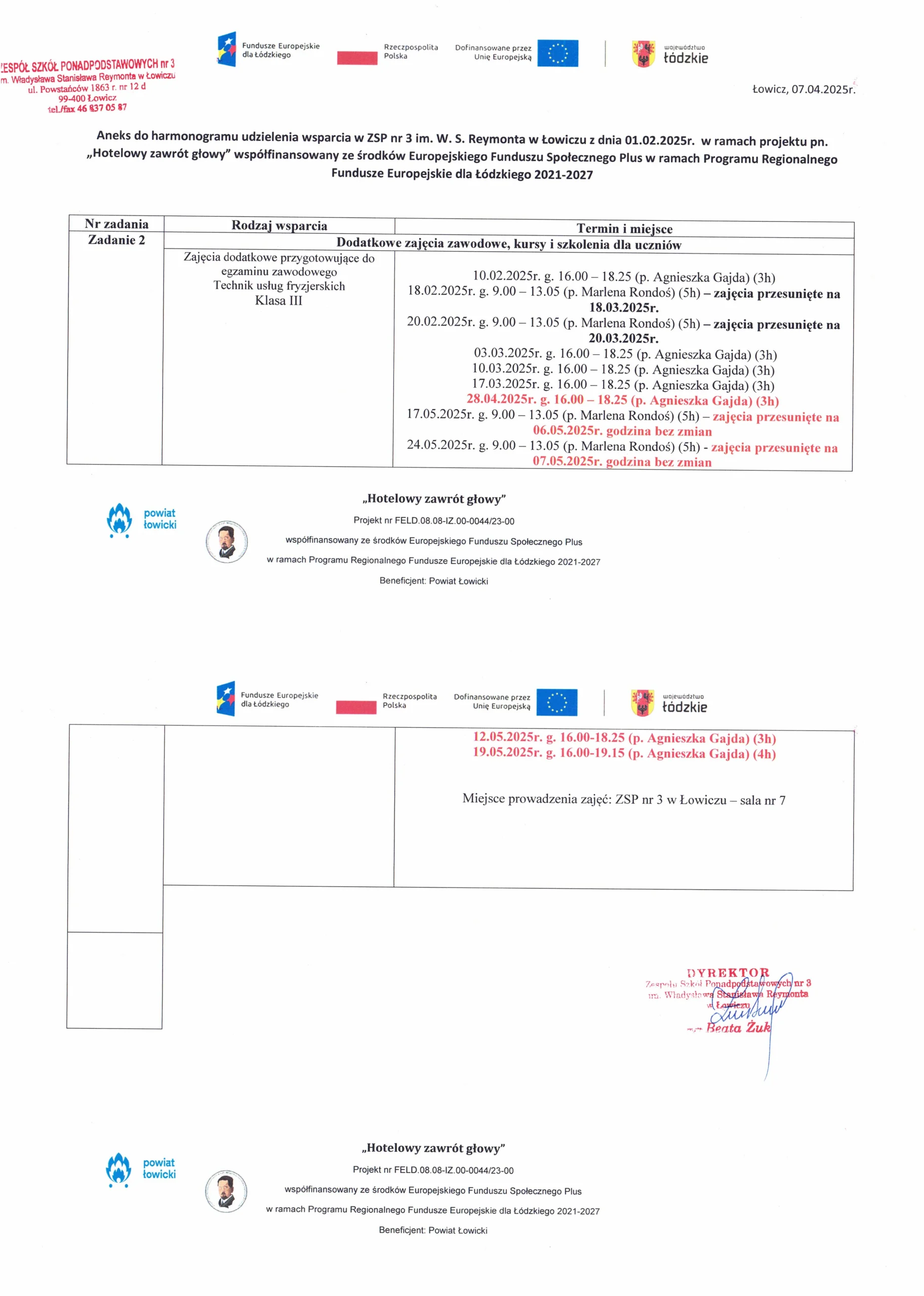 Zajęcia przygotowujące do egz. TUF 3THF